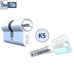 K5 nikkel hengerzárbetét 55-55 +kódkártya (5db kulcs)